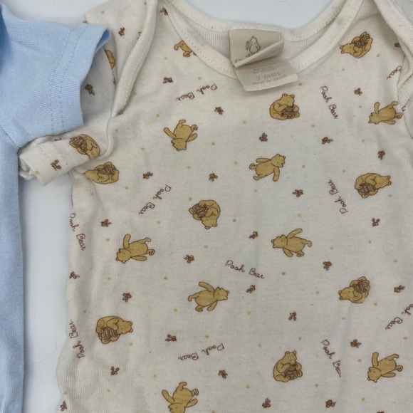 Classic Pooh Disney Baby Clothes Set 3-6 Months Bodysuits Pants Footed Sleeper - Picture 6 of 12